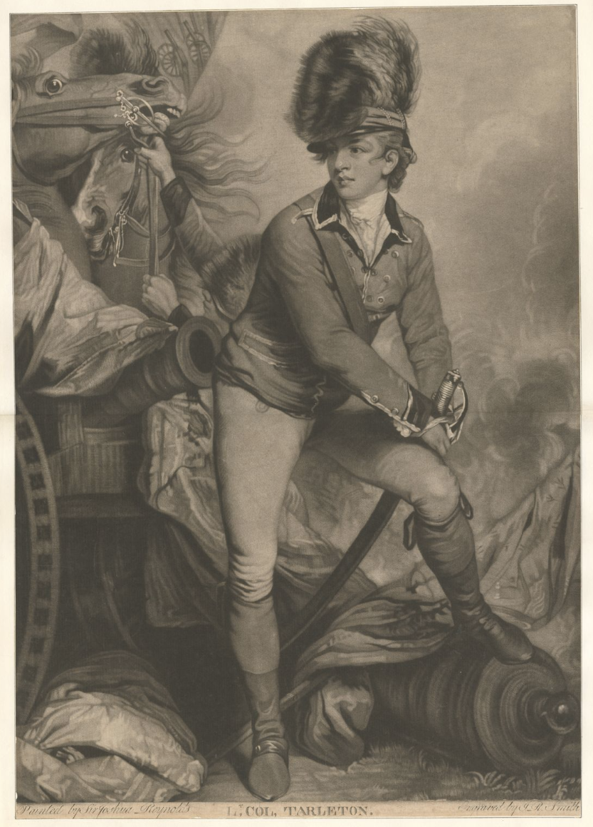 The Miriam and Ira D. Wallach Division of Art, Prints and Photographs: Print Collection, The New York Public Library. “Lt. Col. Tarleton” New York Public Library Digital Collections.